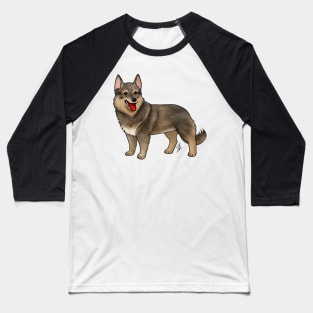 Dog - Swedish Valhund - Red Tailed Baseball T-Shirt